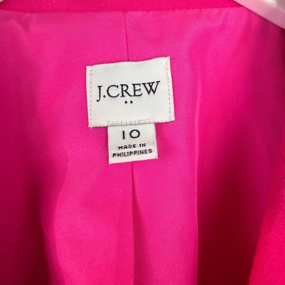 J. Crew Factory Pink Linen Blazer - Size 10 - Picture 5 of 11